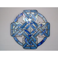 Blue Celtic Cross